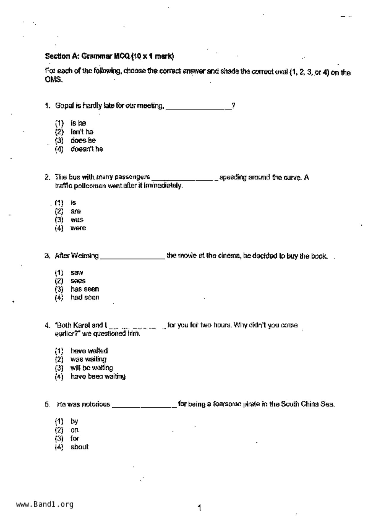 P6English試卷