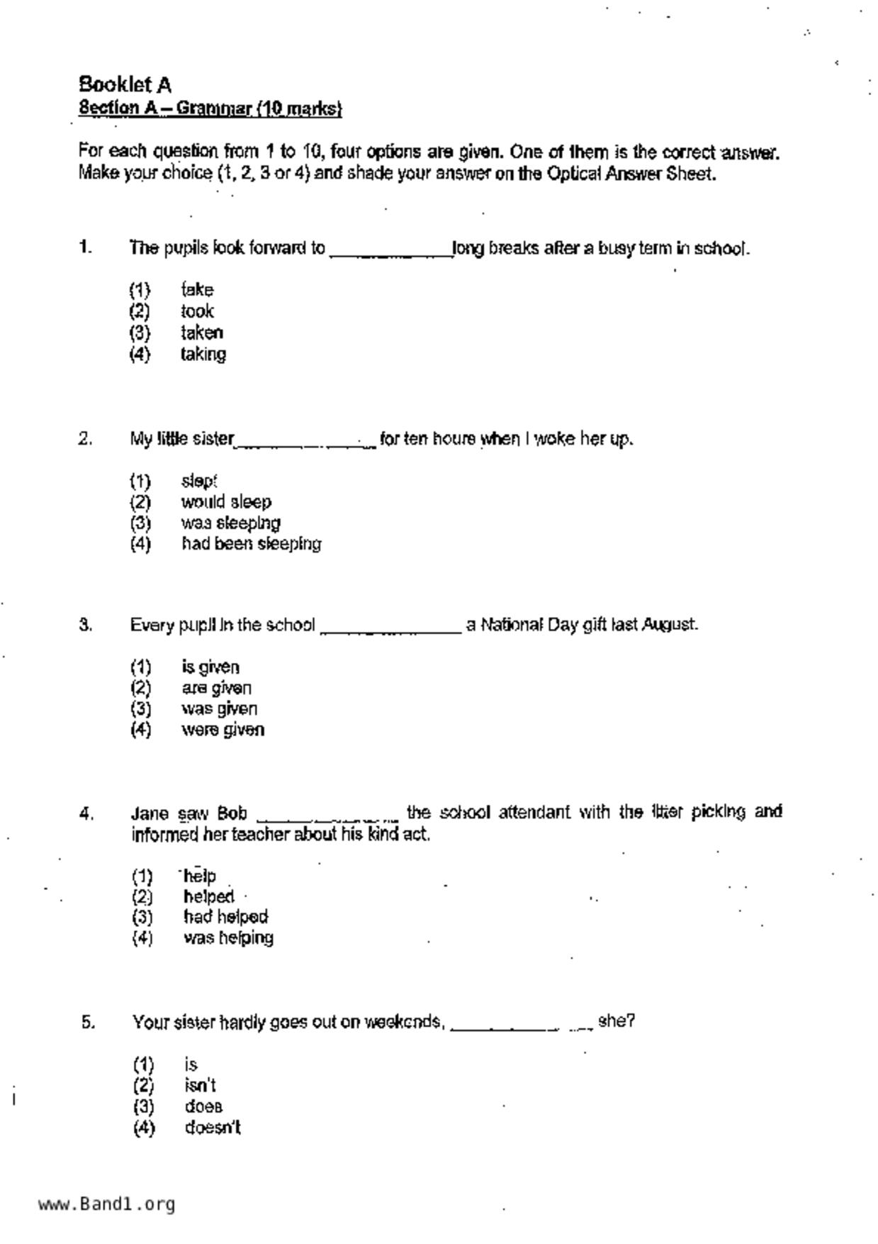 P6English試卷