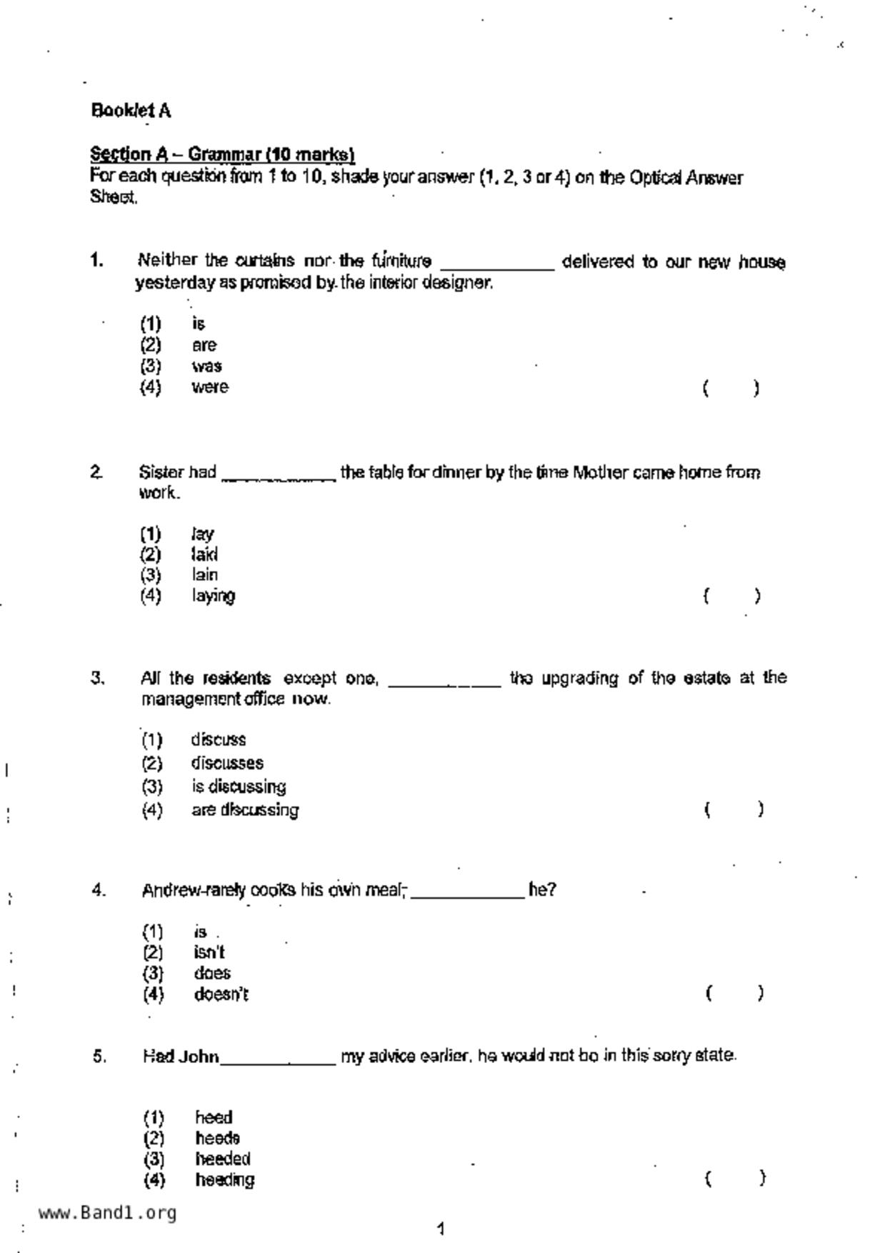 P6English試卷