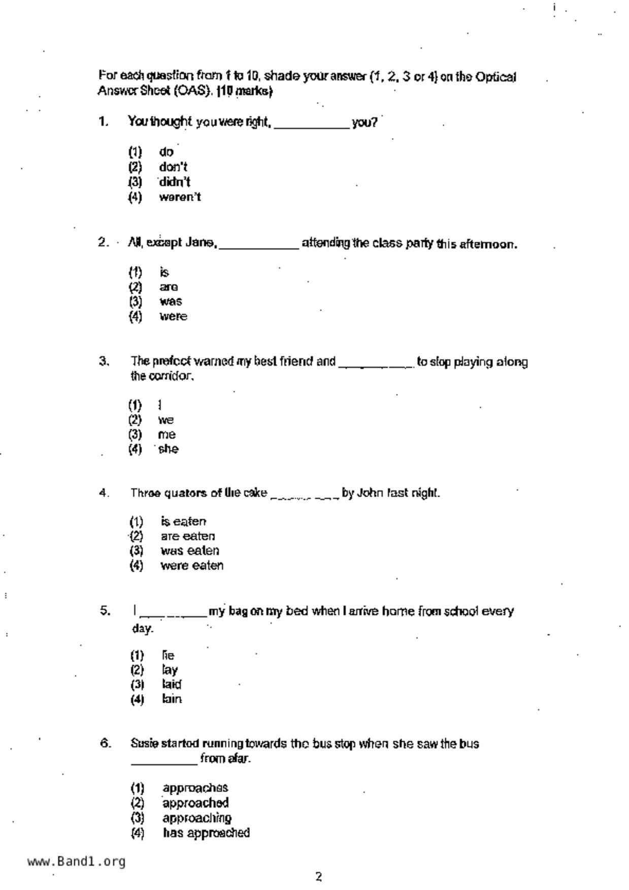 P6English試卷