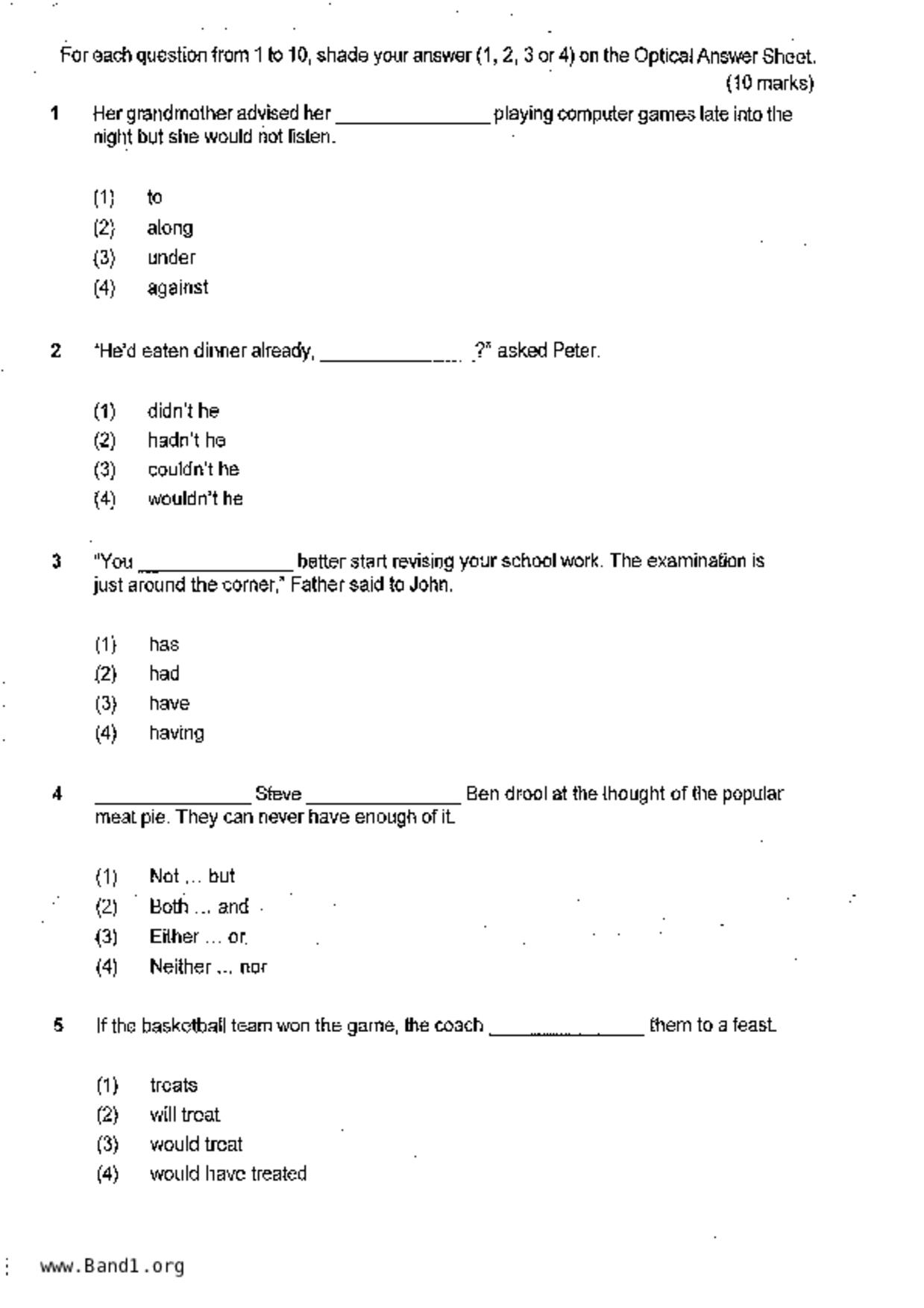 P6English試卷