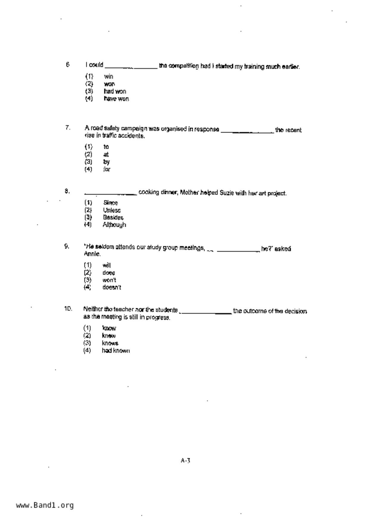 P6English試卷