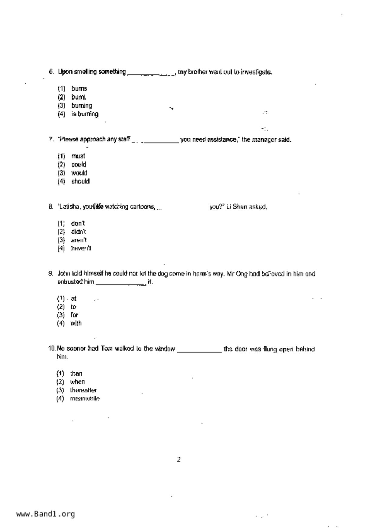 P6English試卷