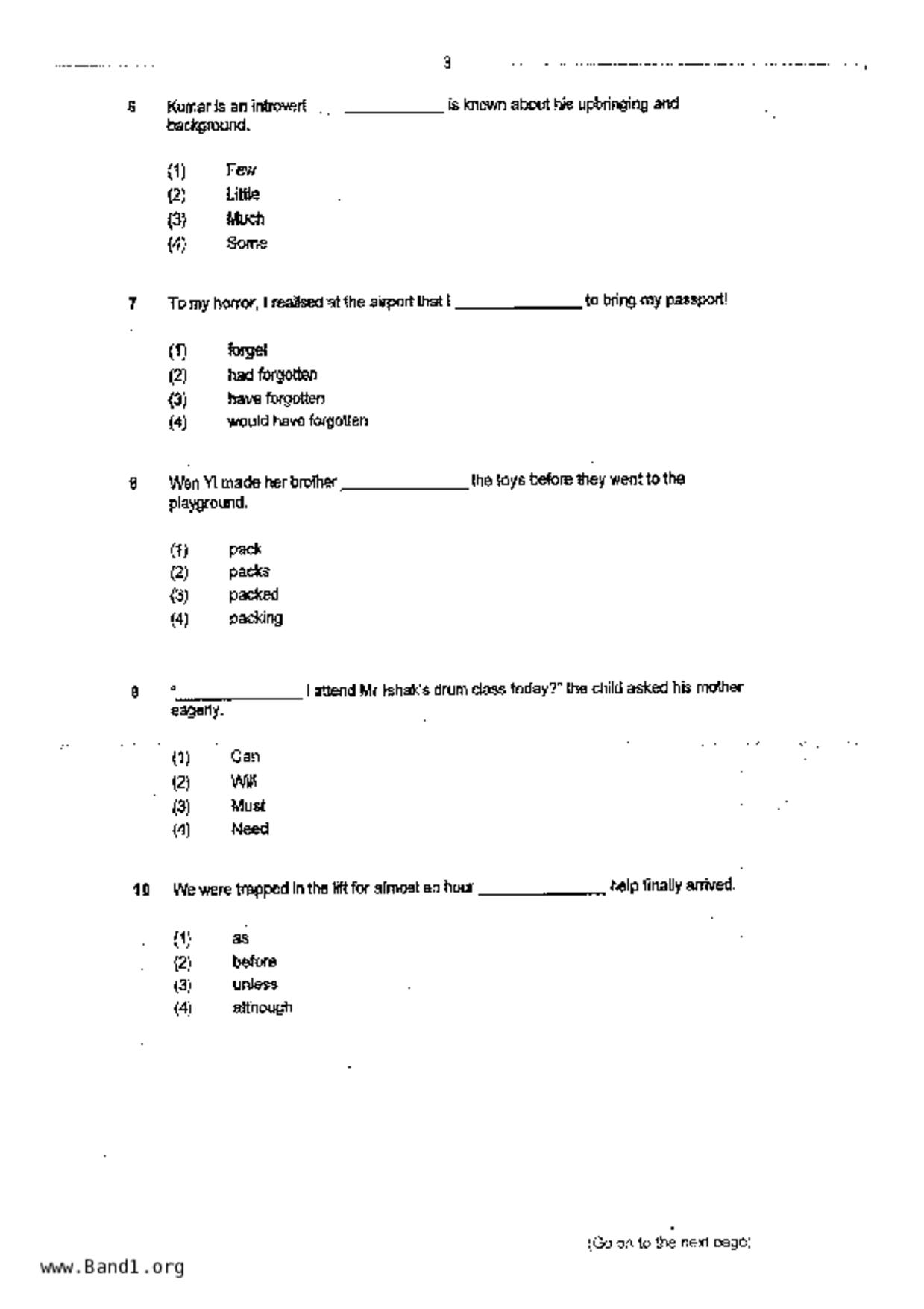 P6English試卷