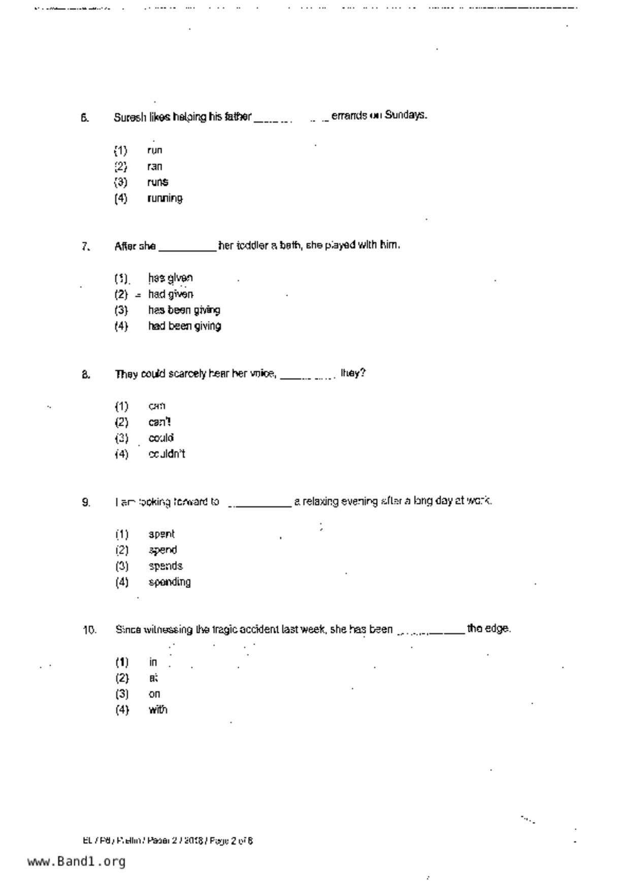 P6English試卷