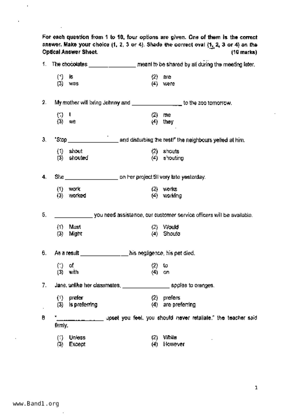P6English試卷