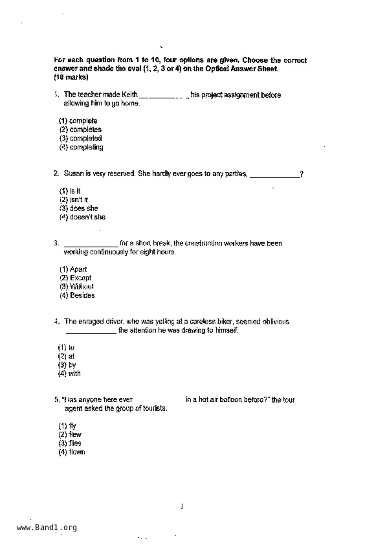 P6English試卷
