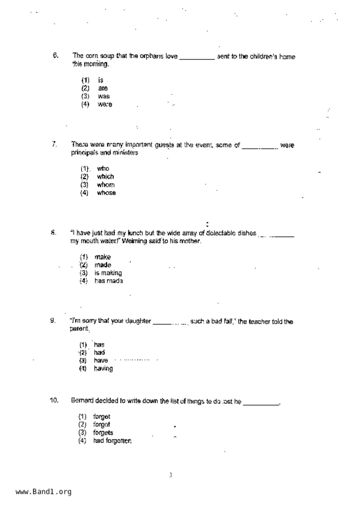P6English試卷