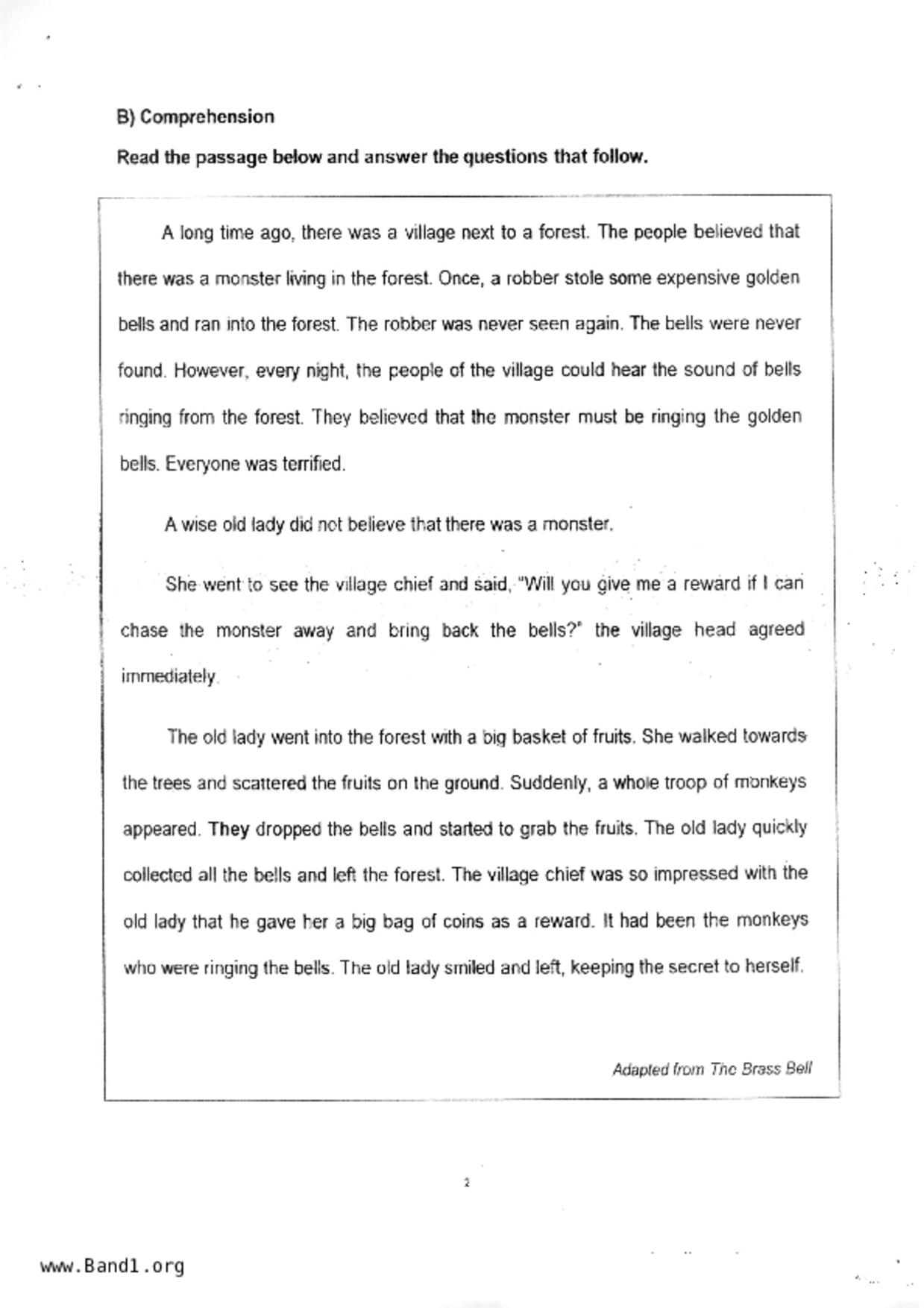 P1English試卷
