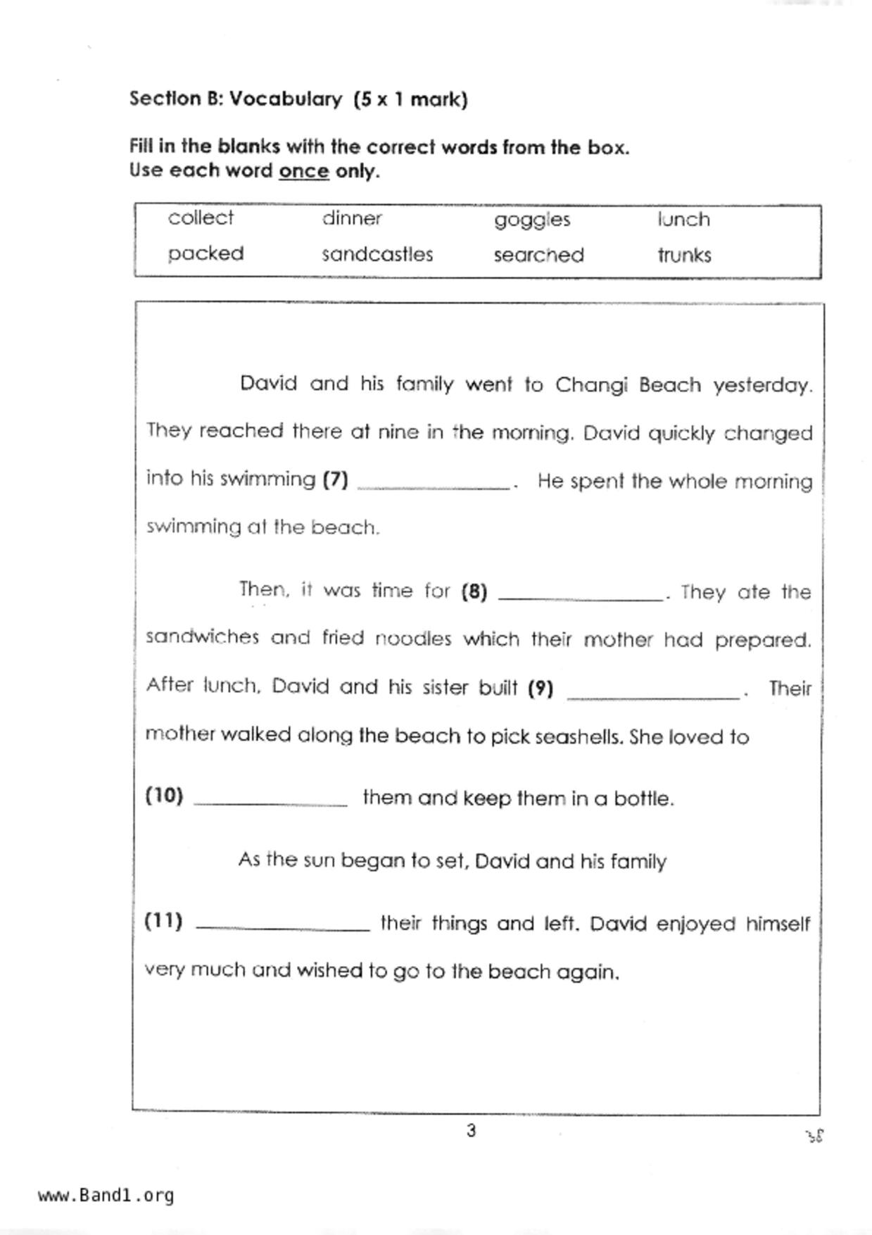 P1English試卷
