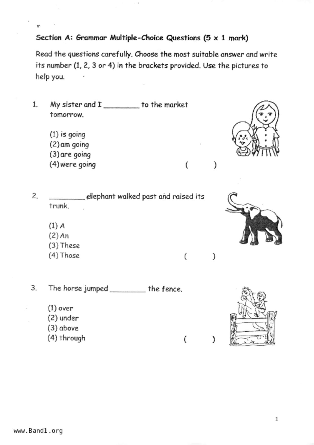 P1English試卷