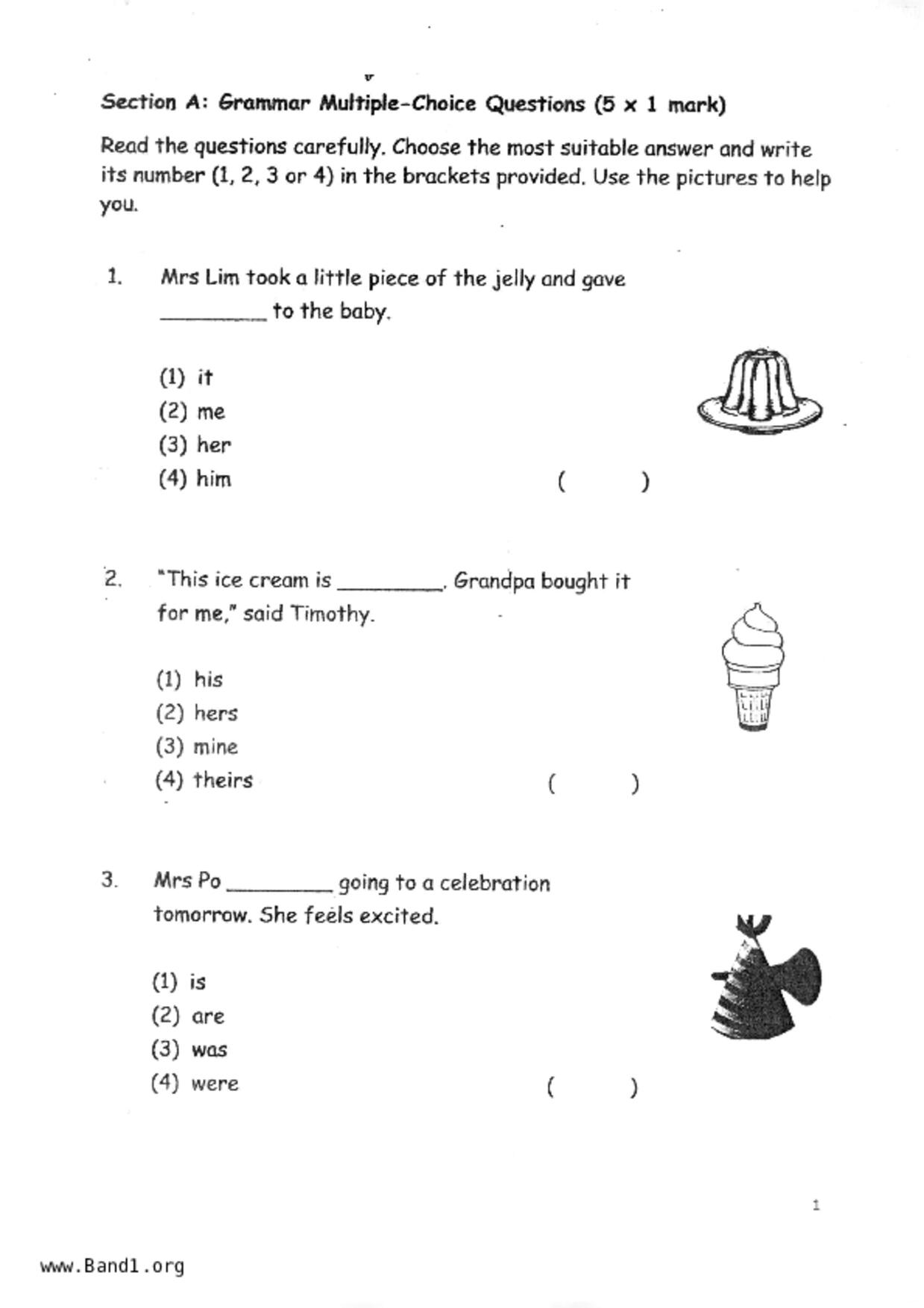 P1English試卷