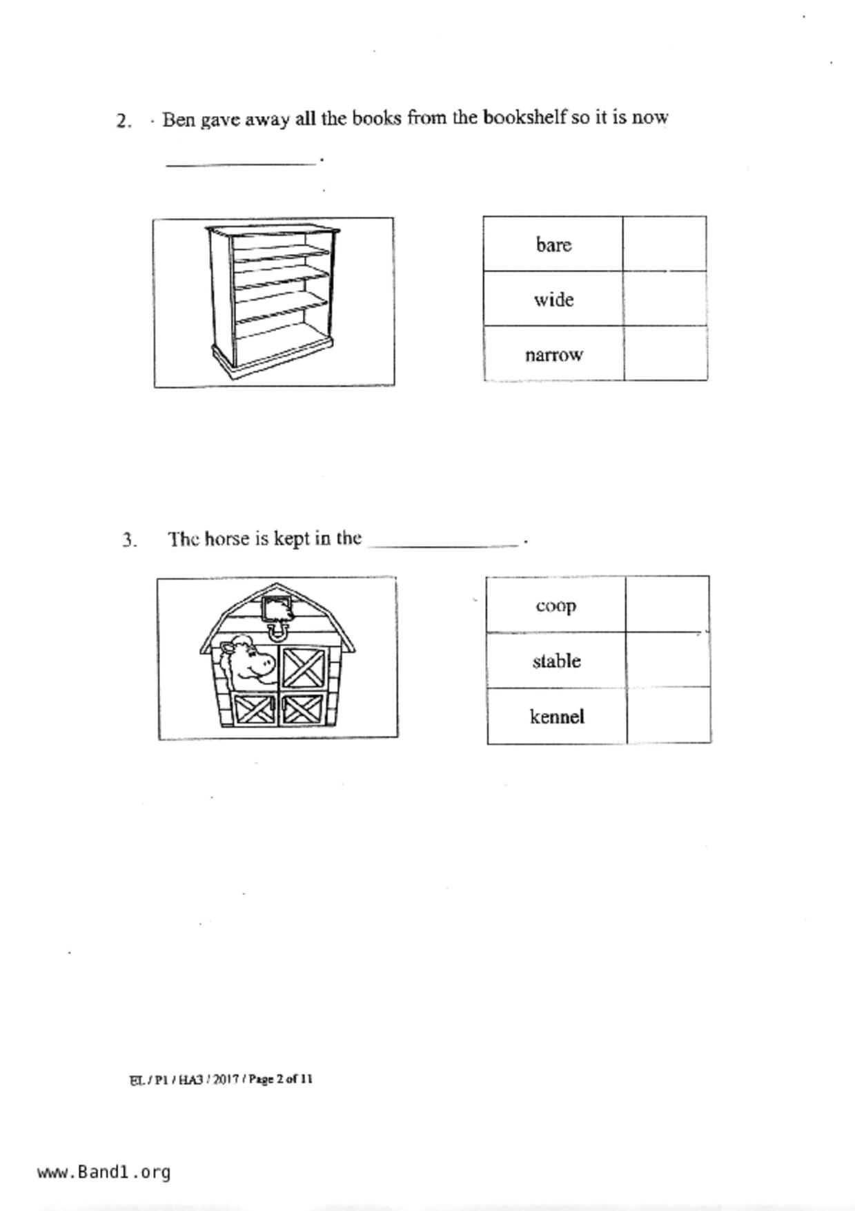 P1English試卷