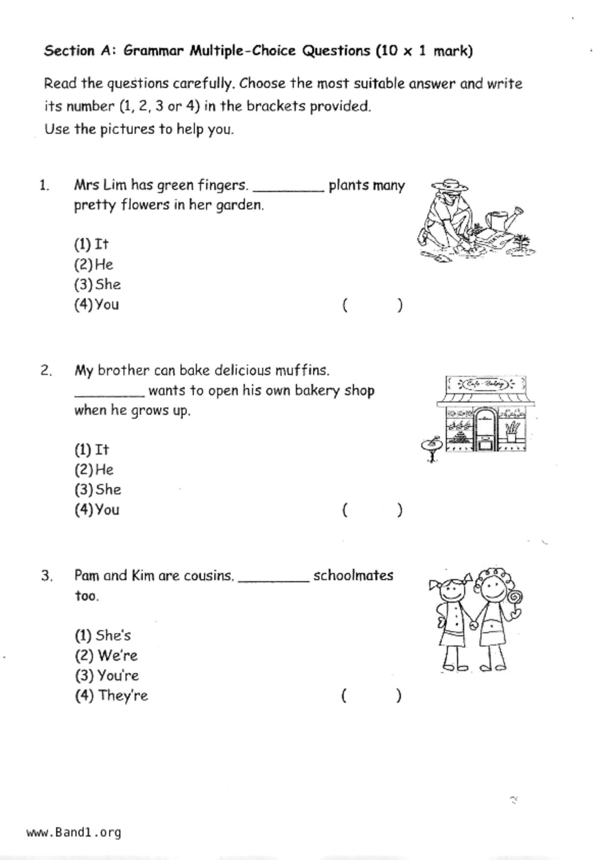 P1English試卷