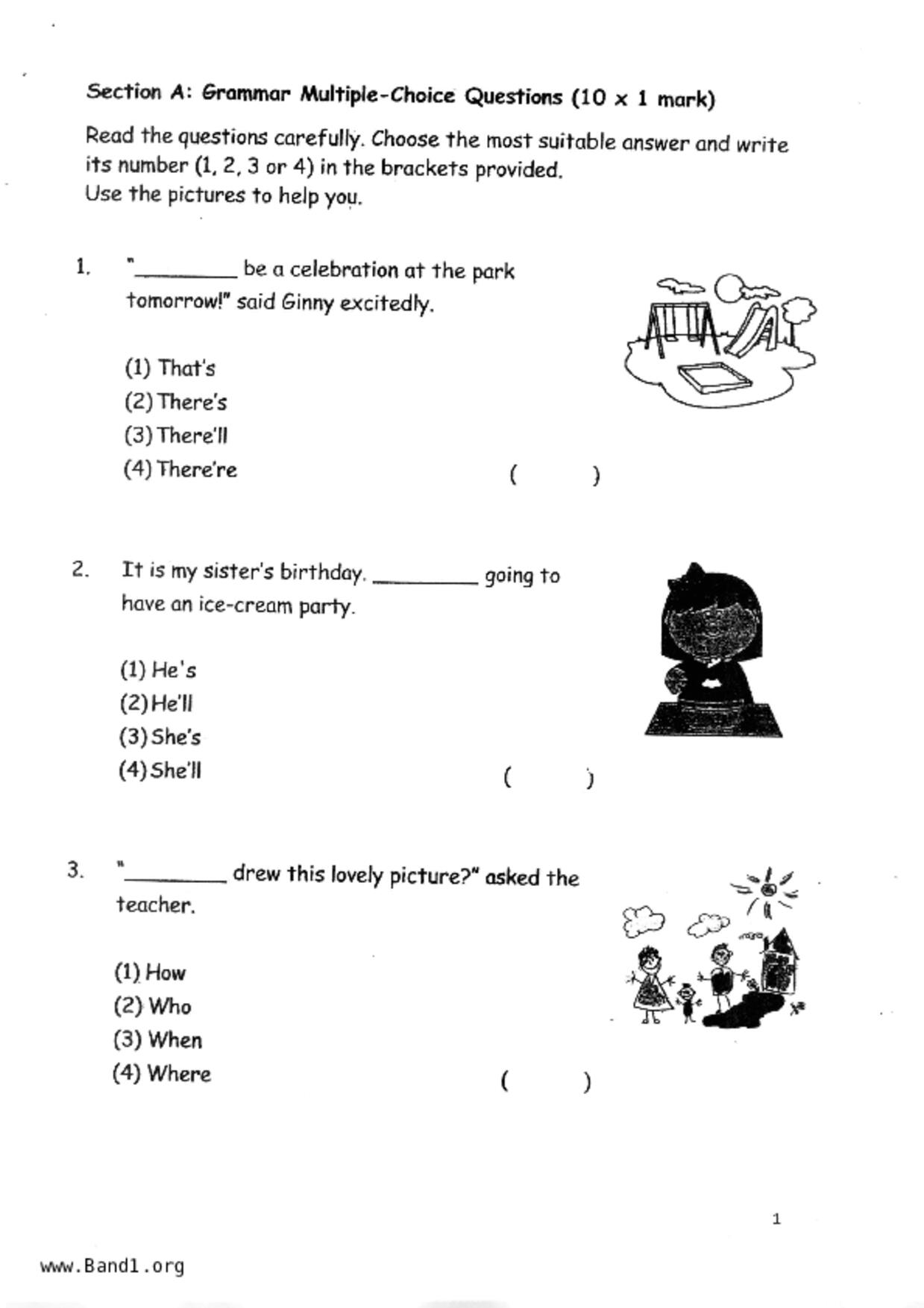 P1English試卷