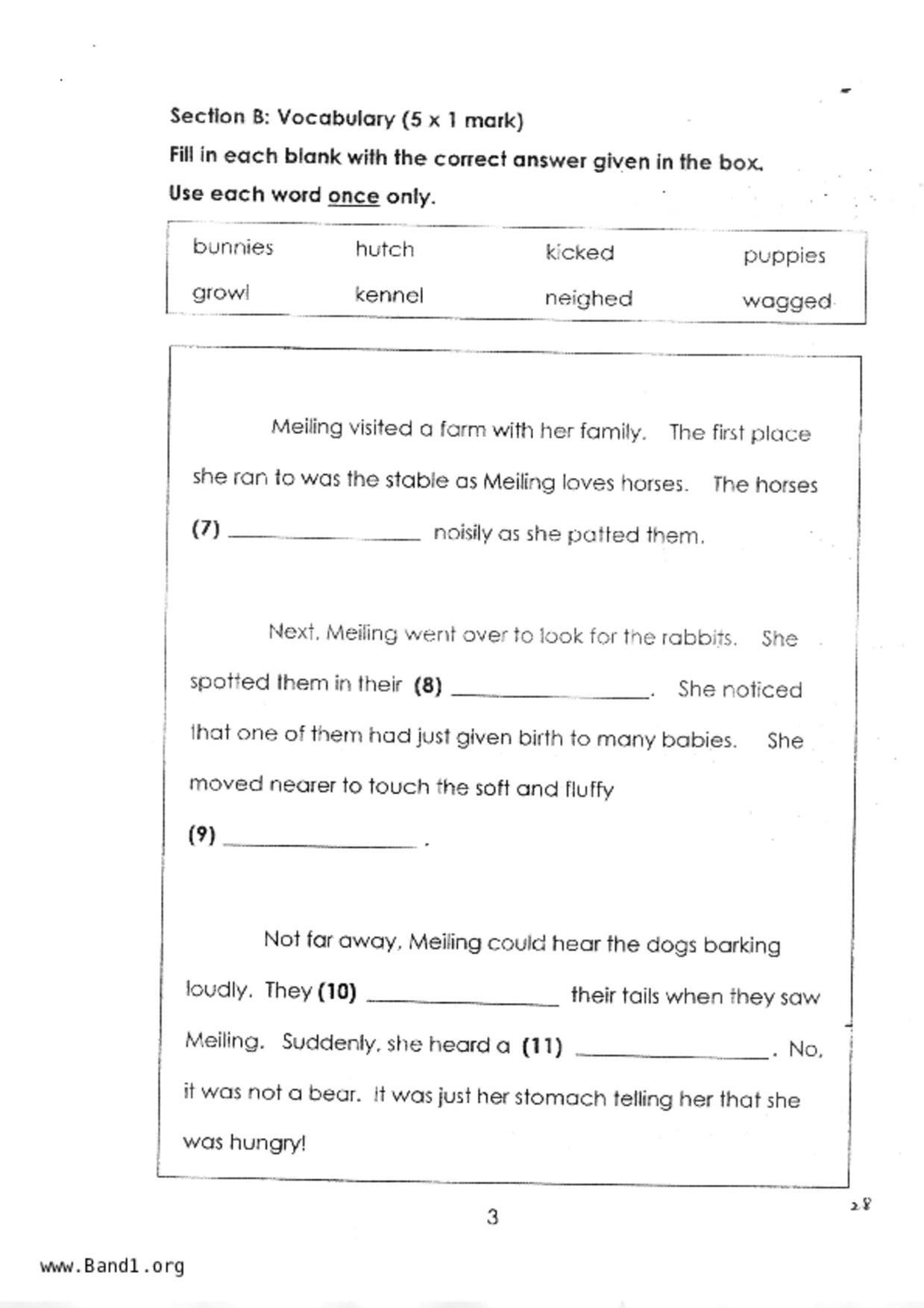 P1English試卷