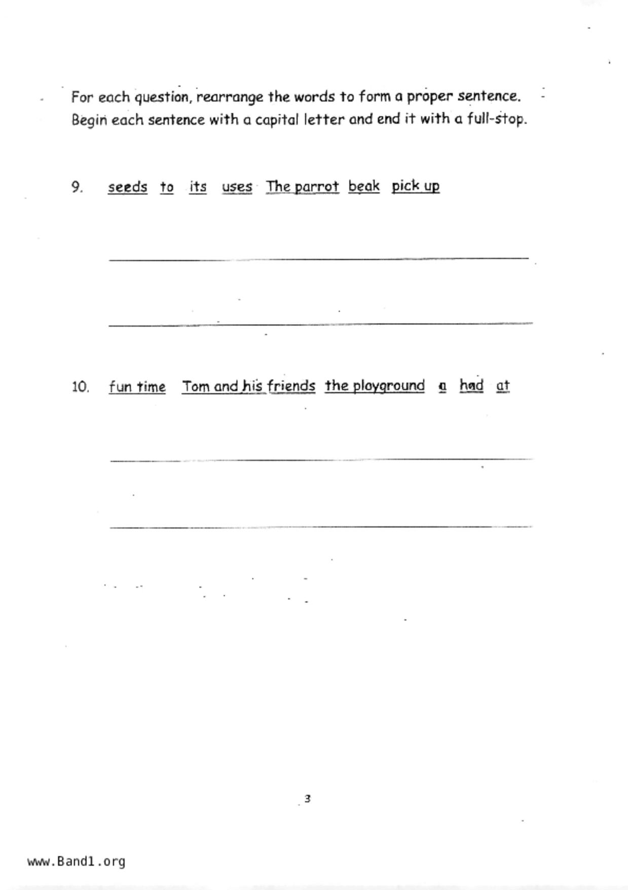 P1English試卷