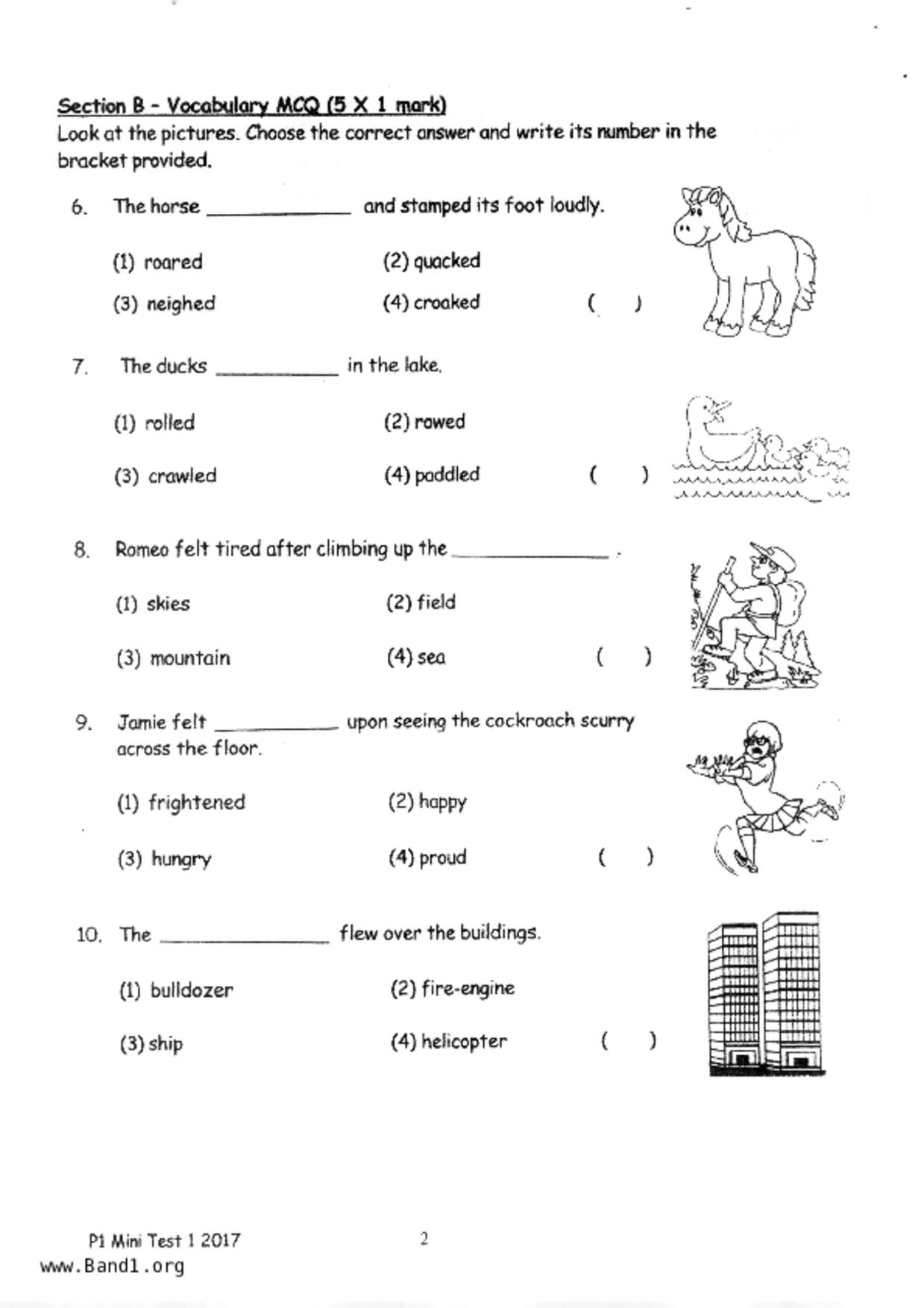 P1English試卷