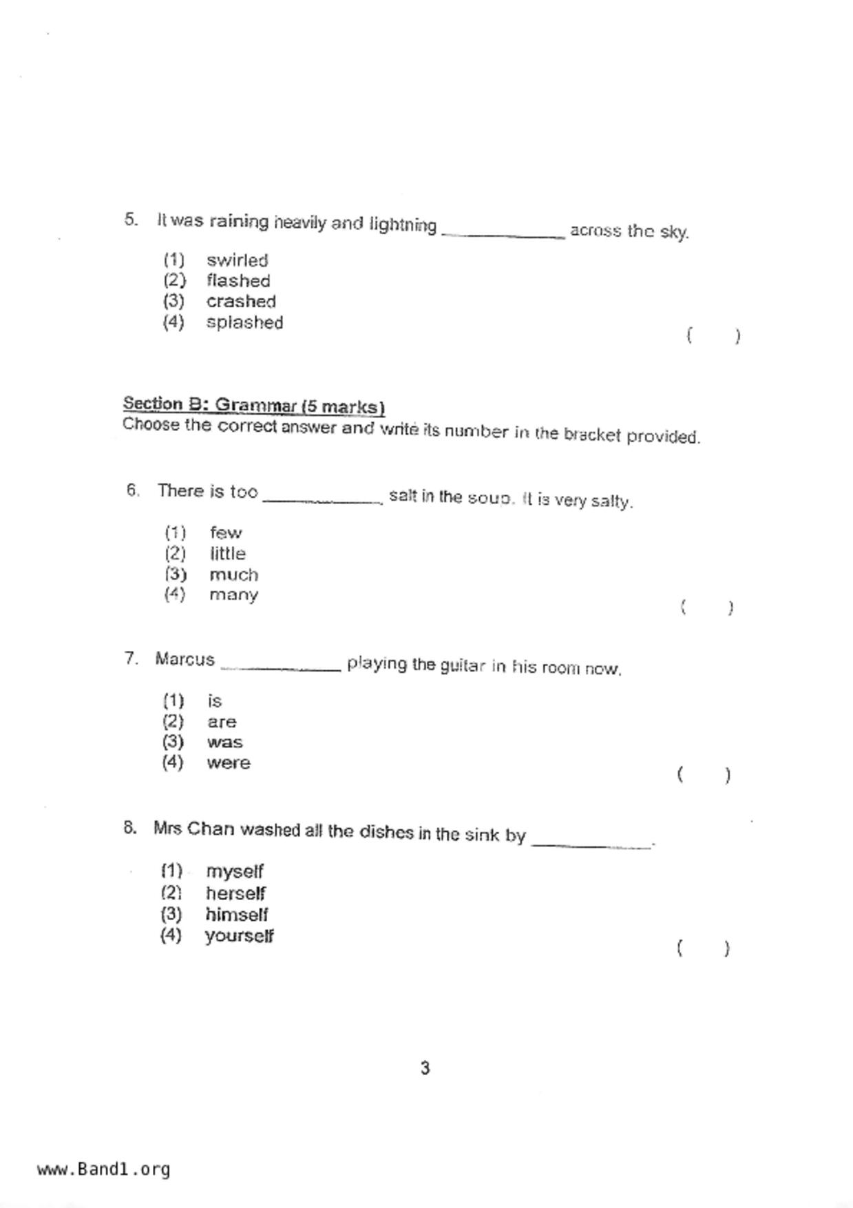 P2English試卷