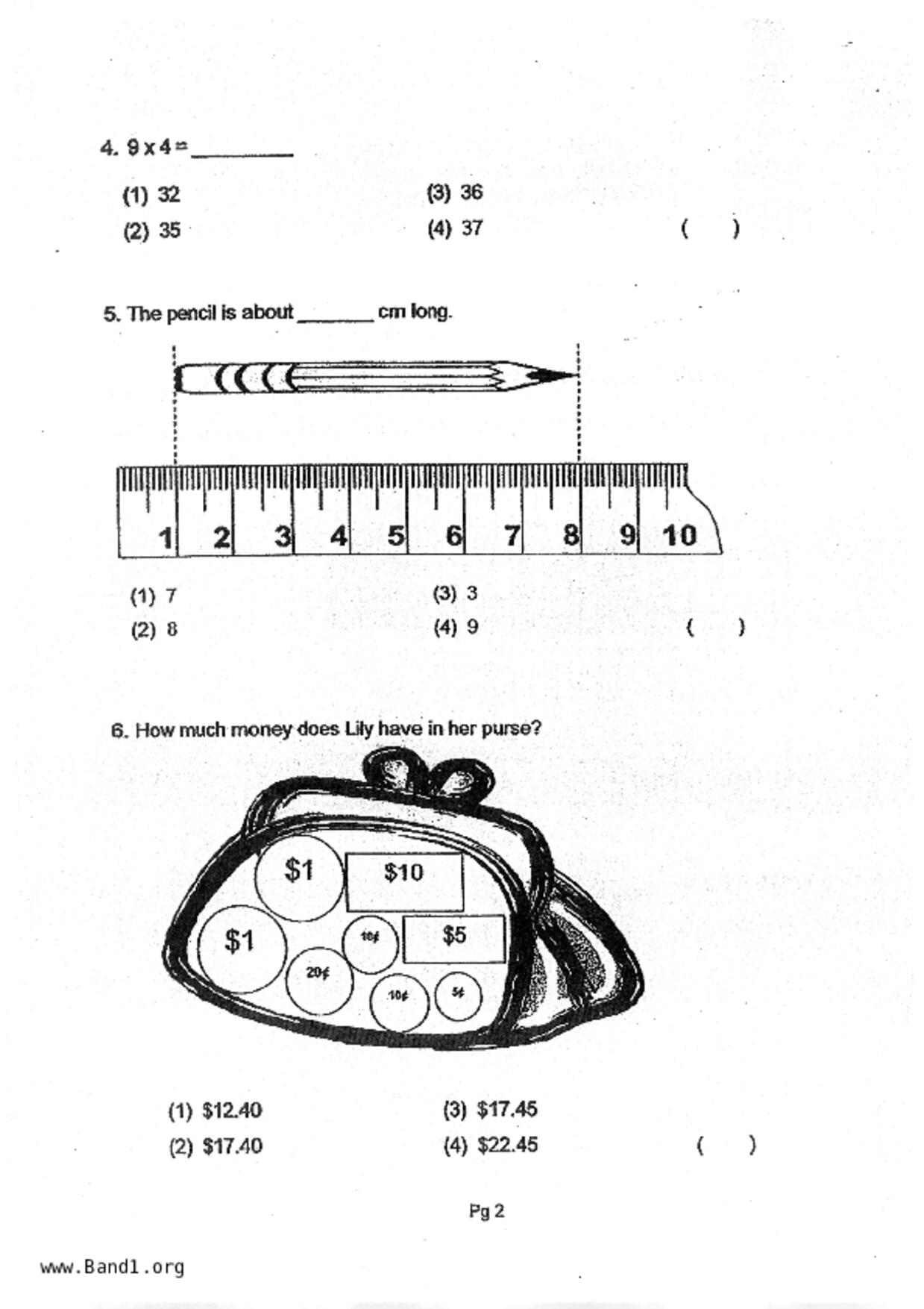 P2Maths試卷