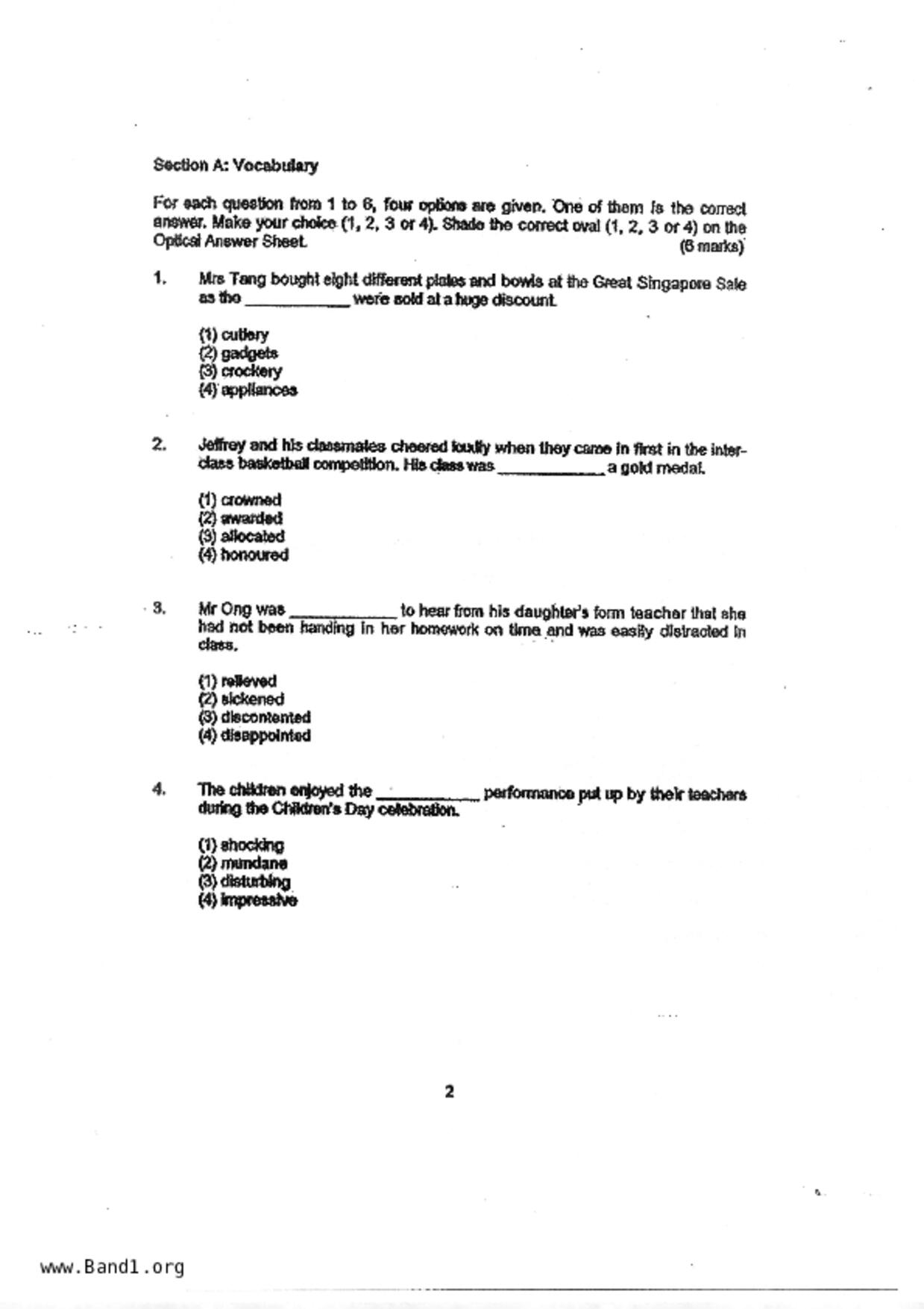 P3English試卷