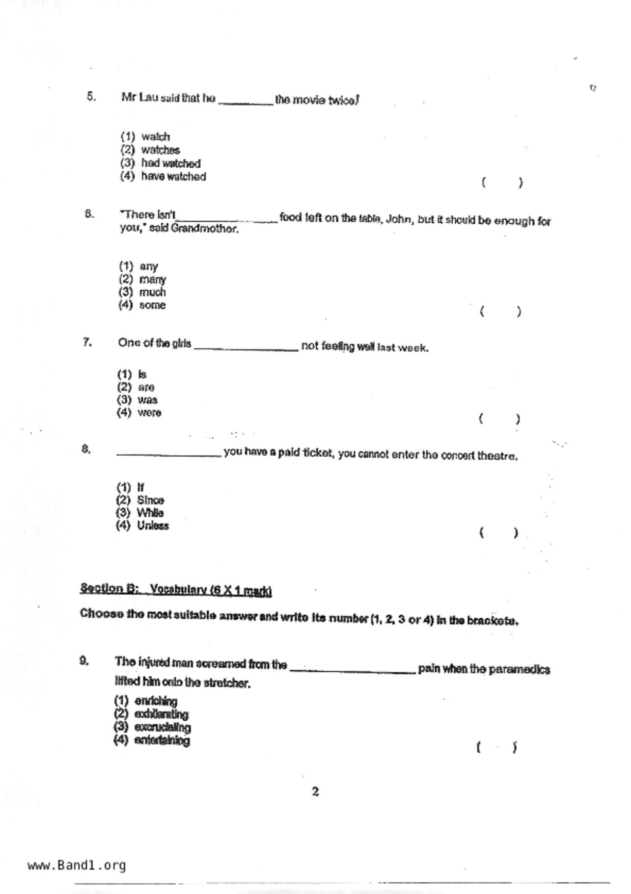 P3English試卷