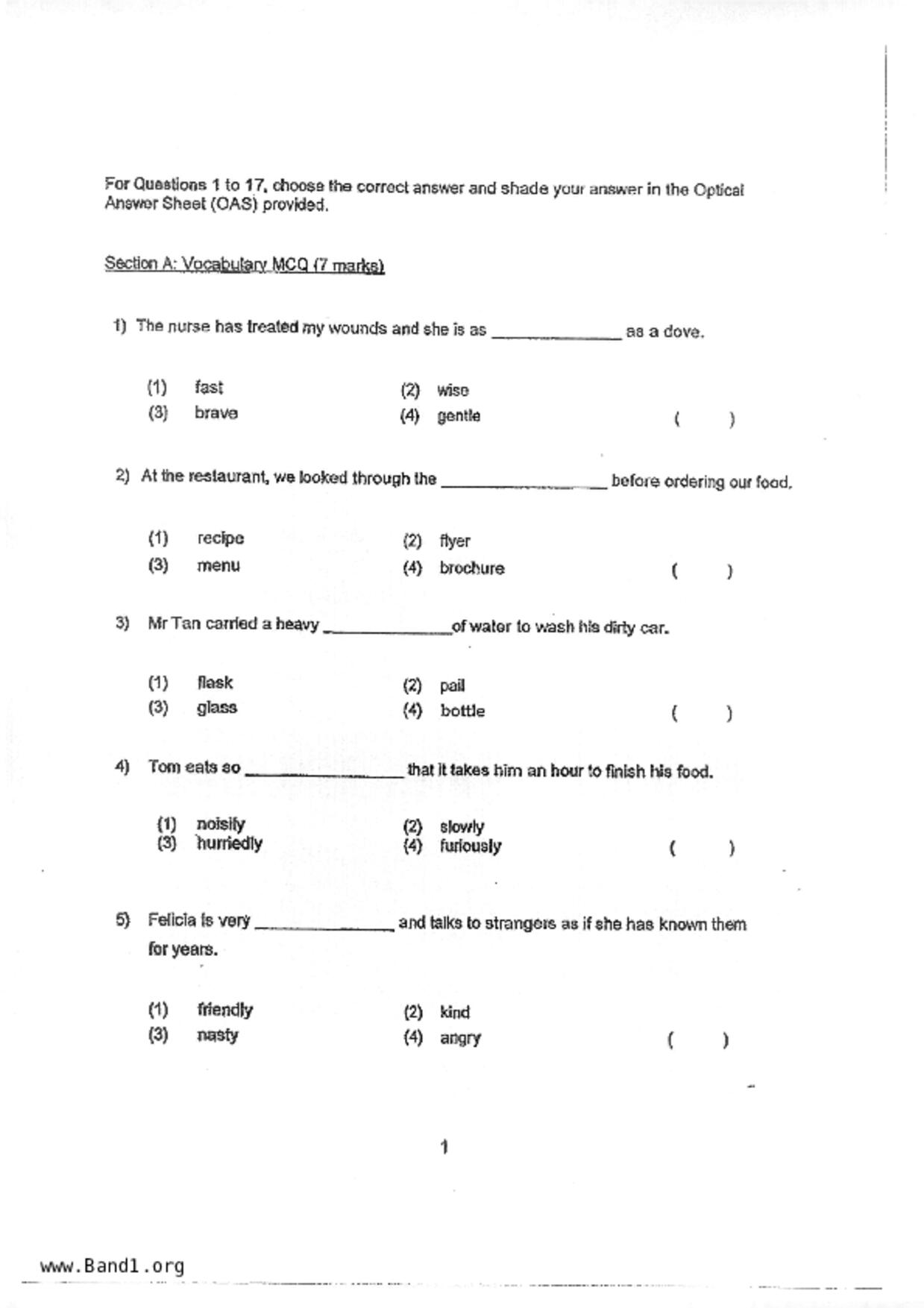 P3English試卷