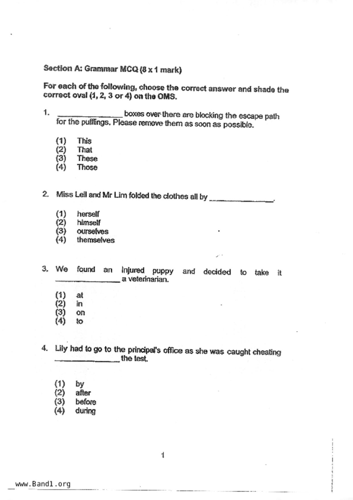 P3English試卷