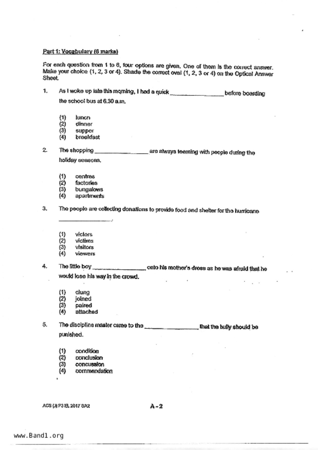P3English試卷