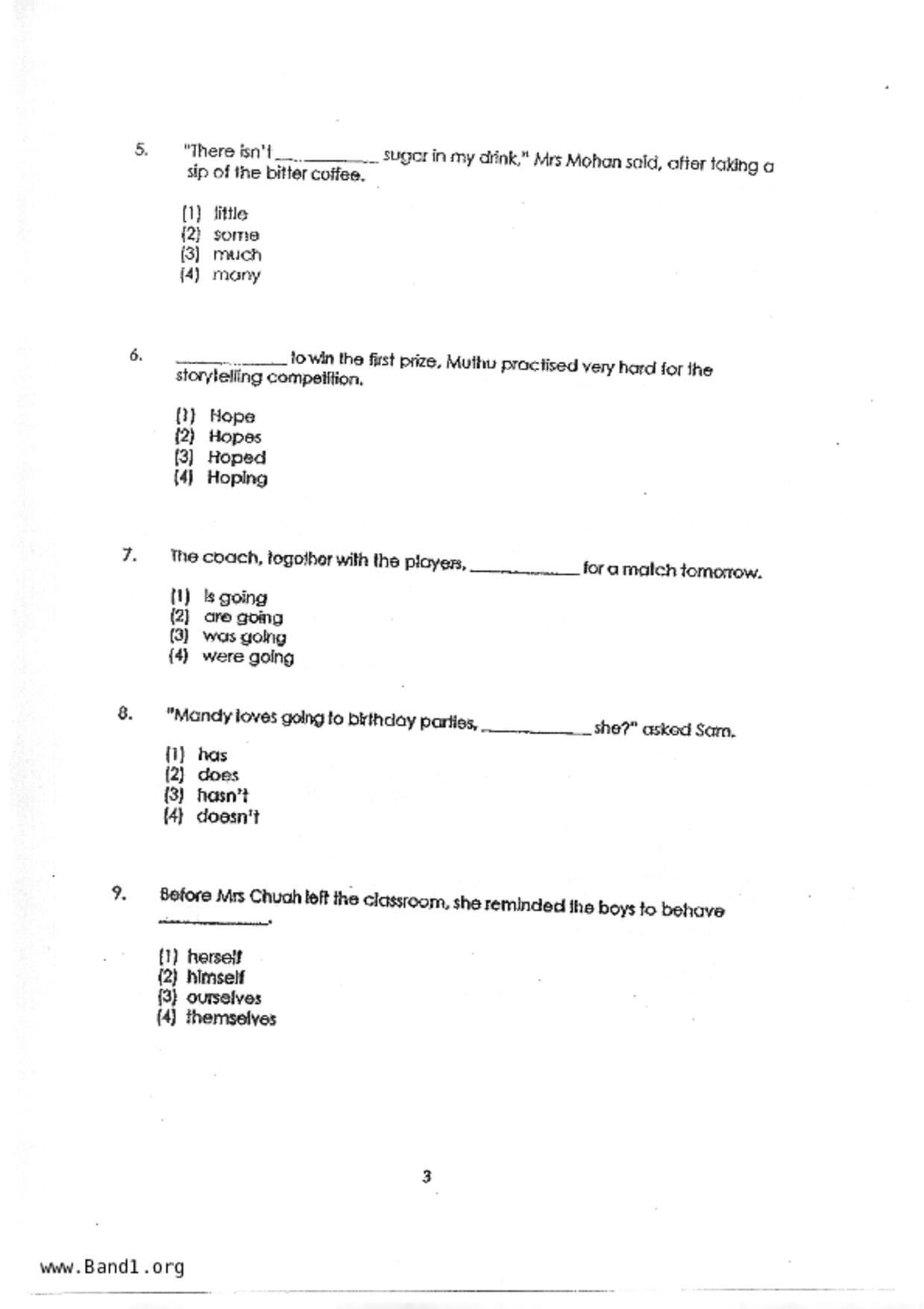 P3English試卷