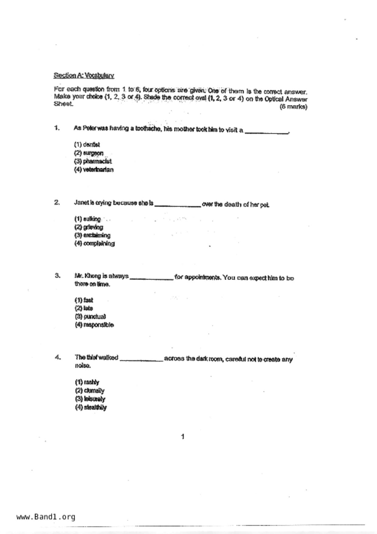 P3English試卷