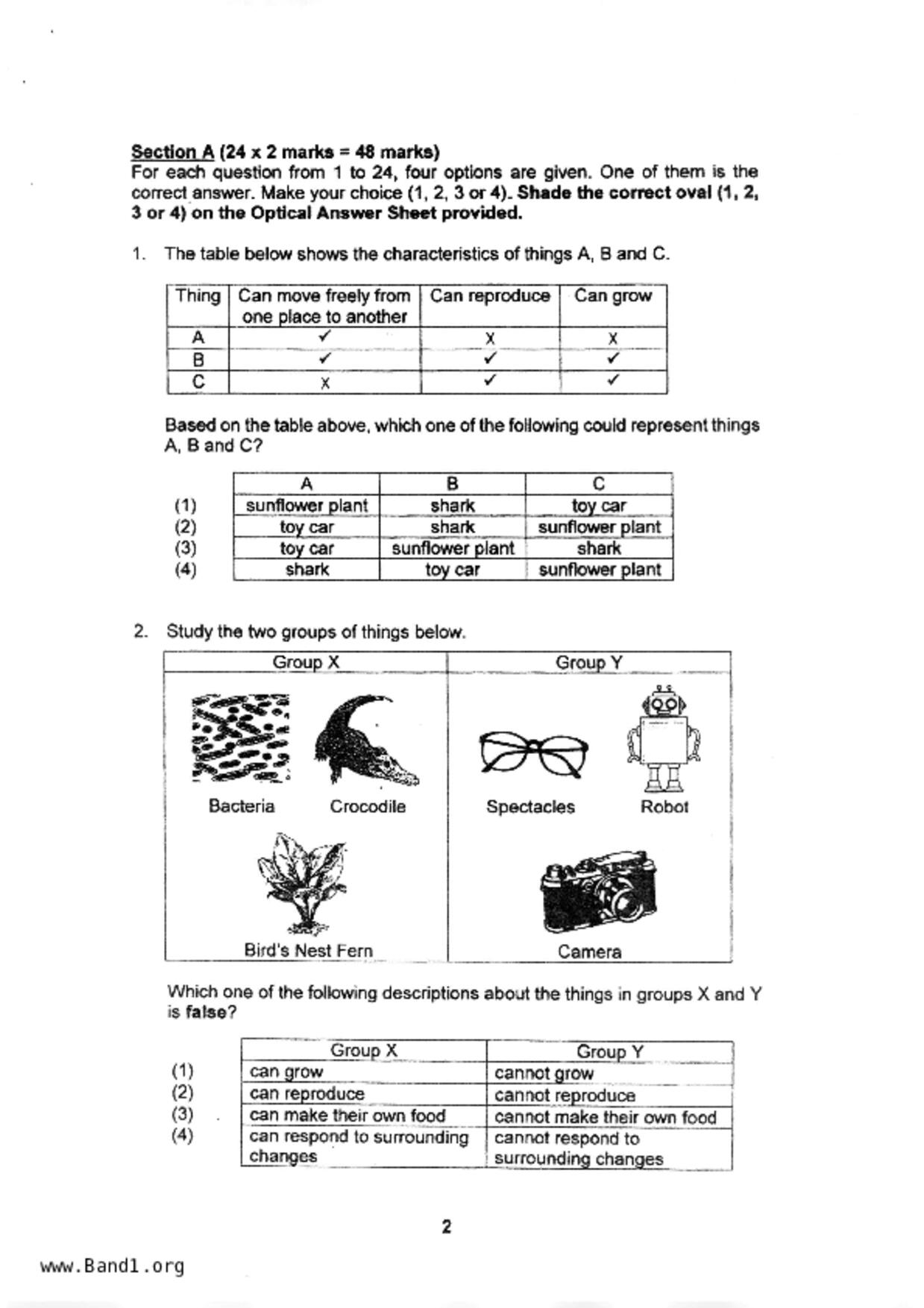 P3Science試卷