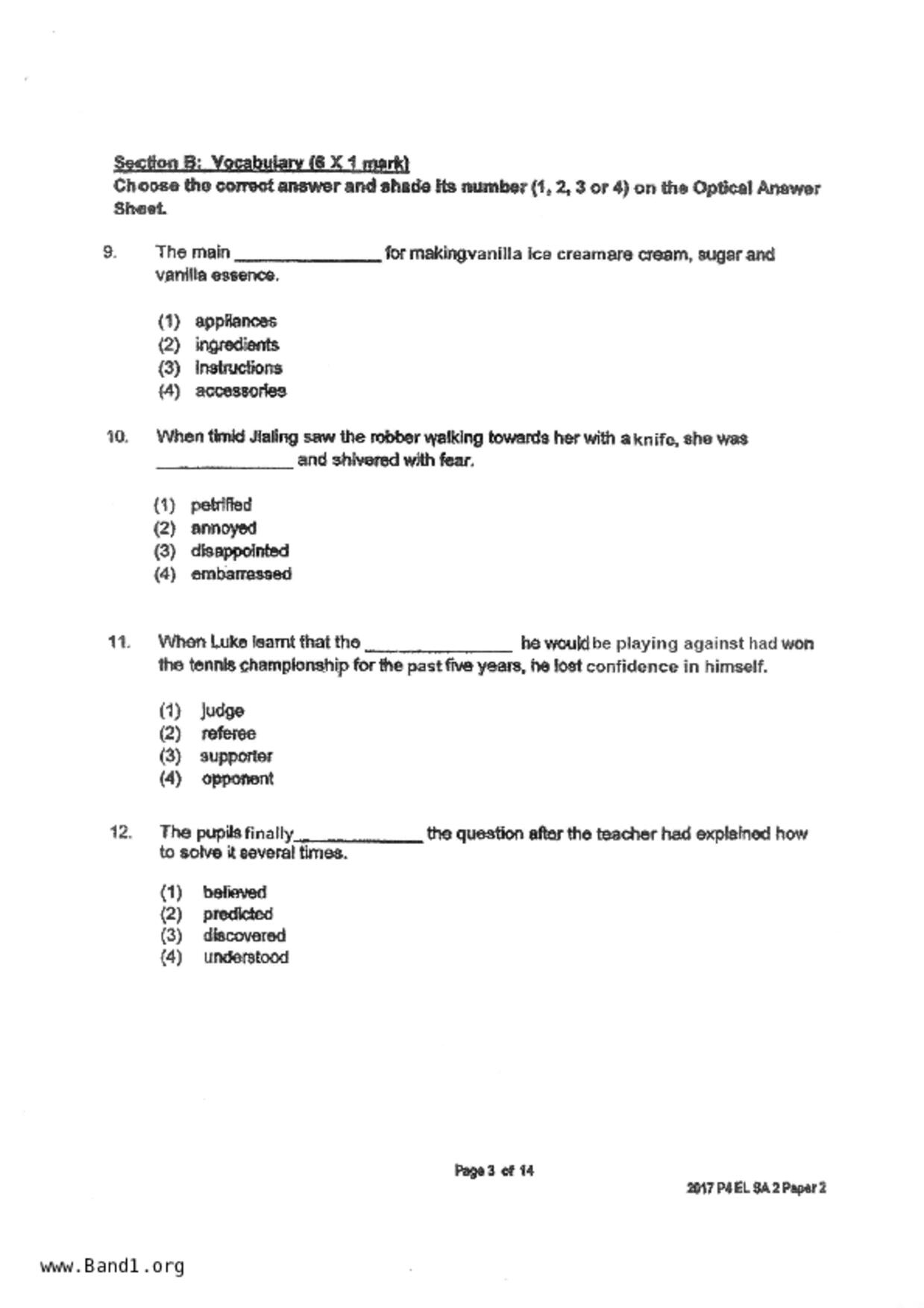 P4English試卷