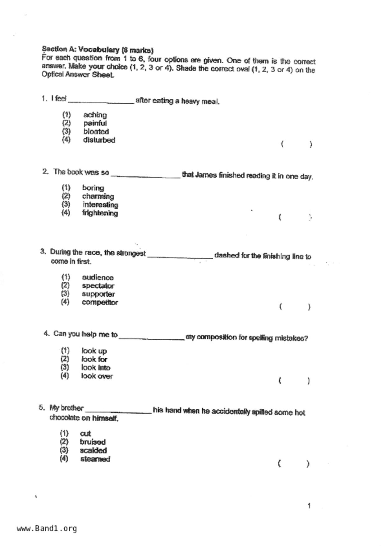 P4English試卷