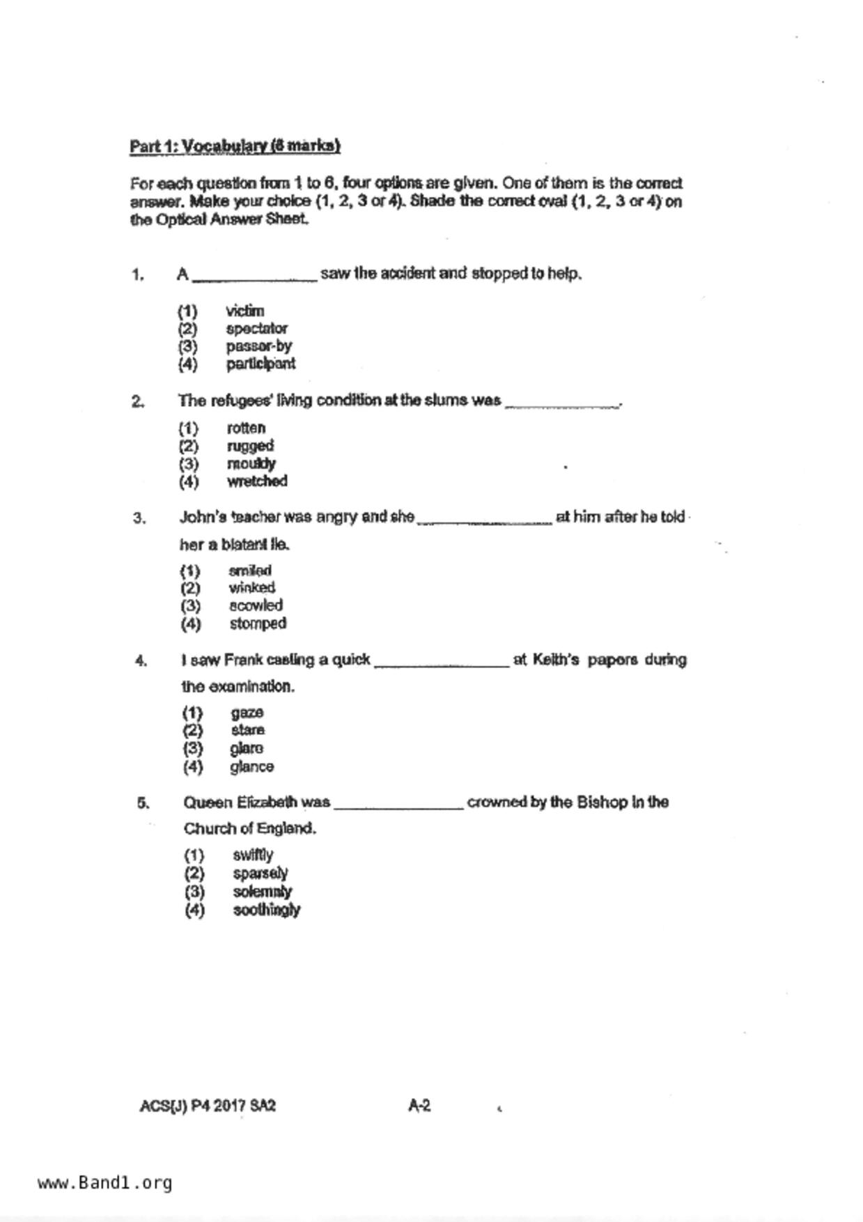 P4English試卷