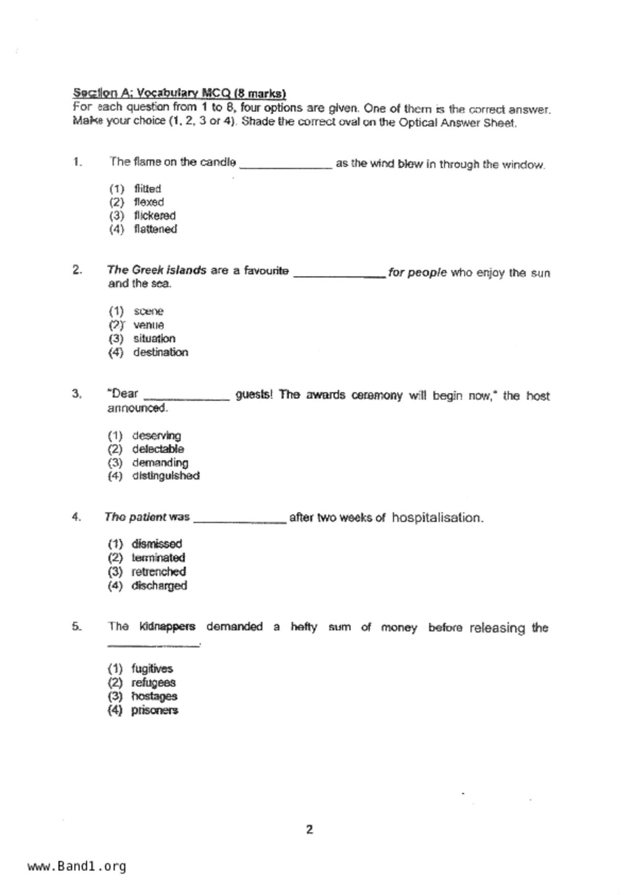 P4English試卷