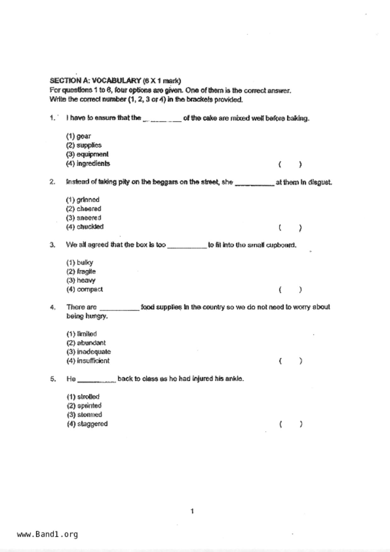 P4English試卷