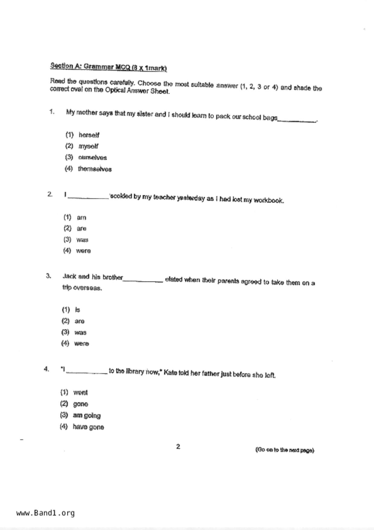 P4English試卷