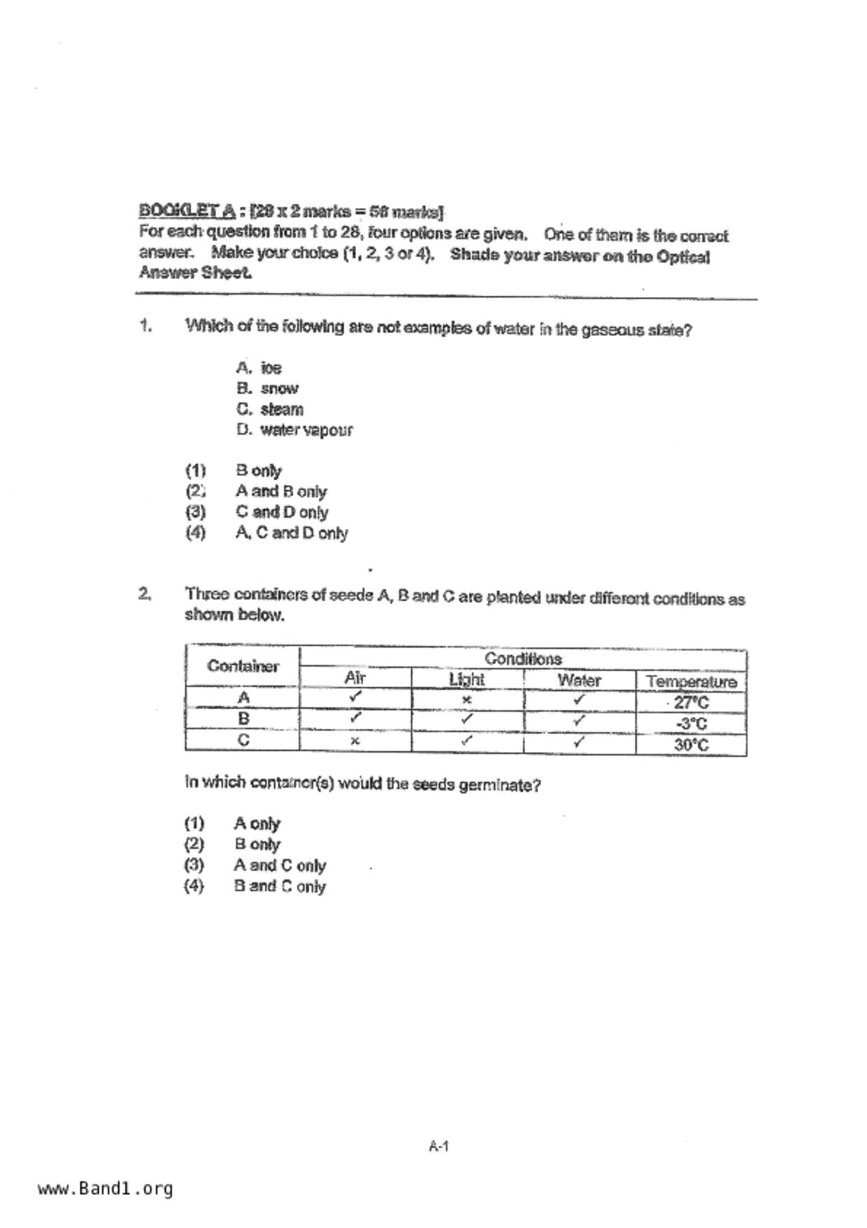 P5Science試卷