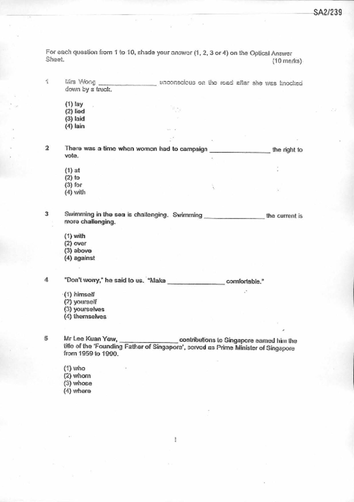 P6English試卷