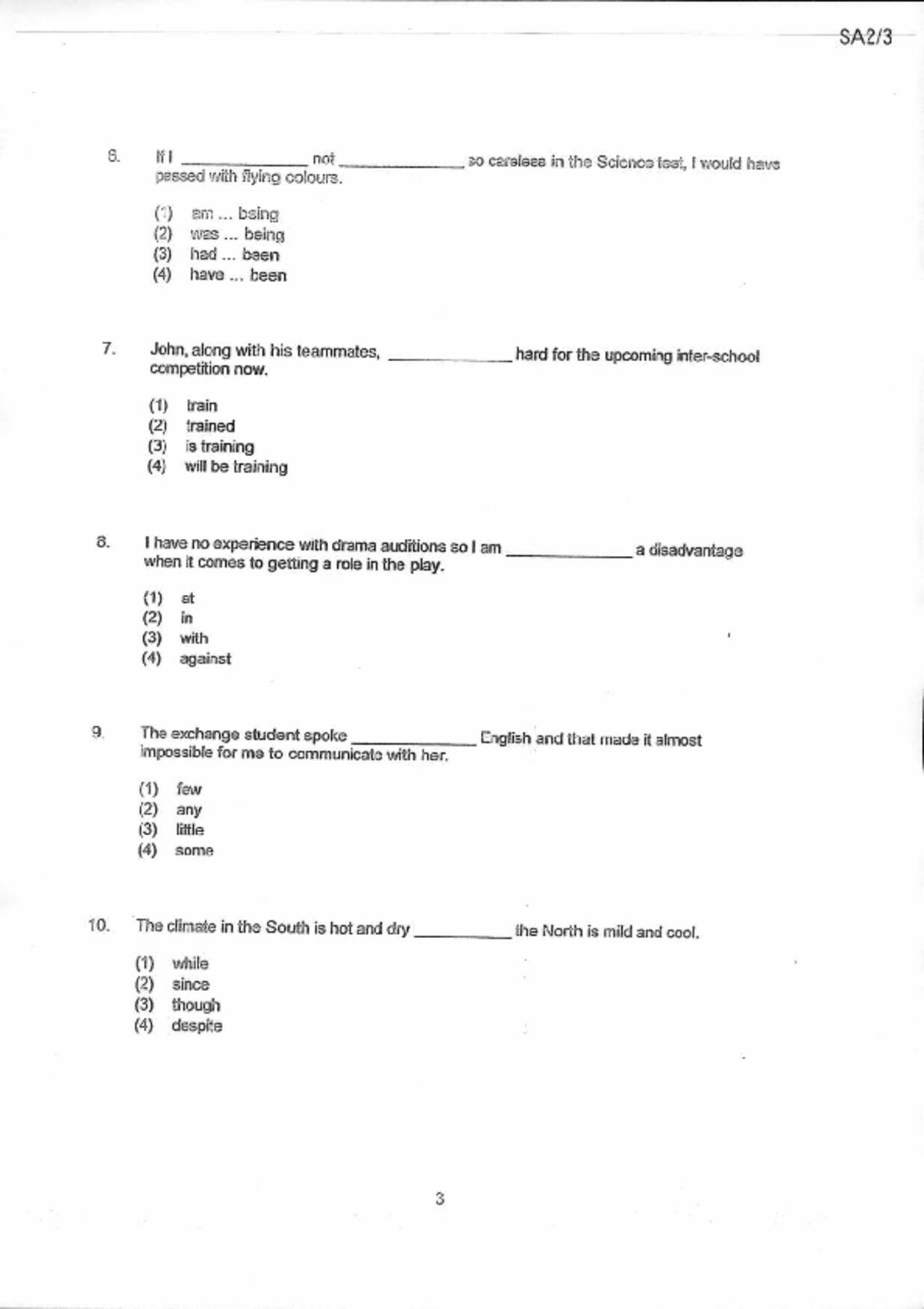 P6English試卷