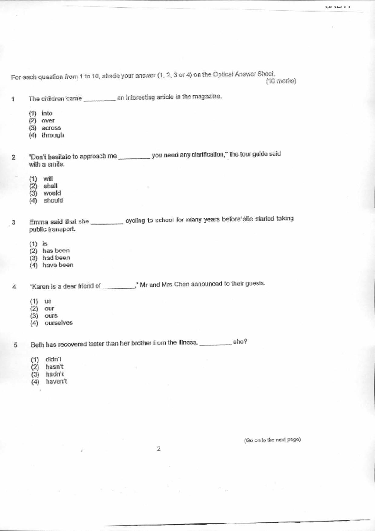 P6English試卷