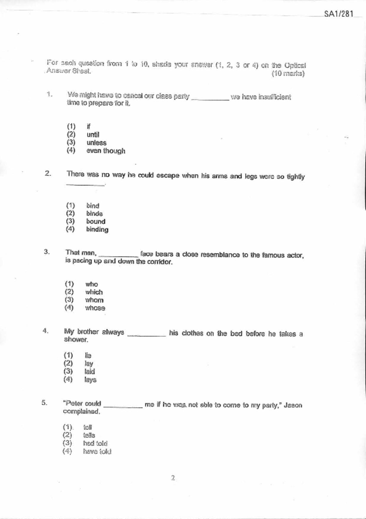 P6English試卷