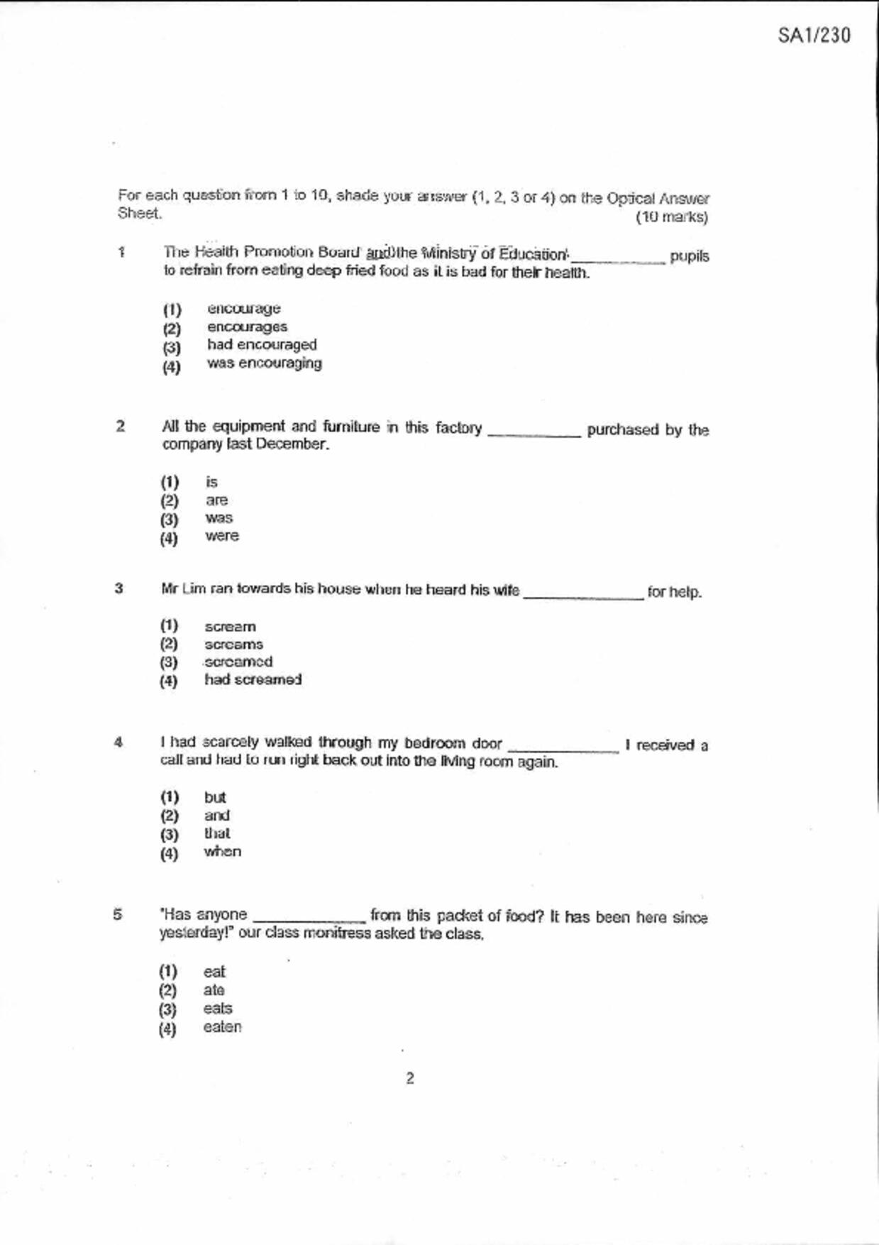 P6English試卷