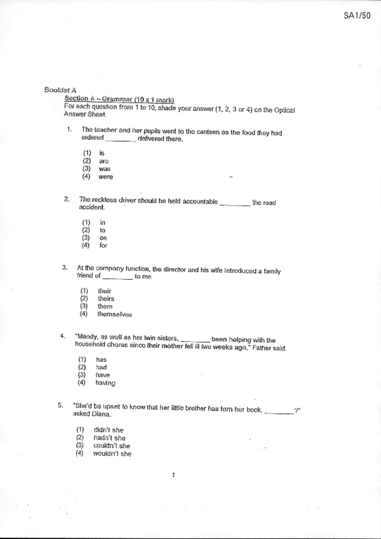 P6English試卷