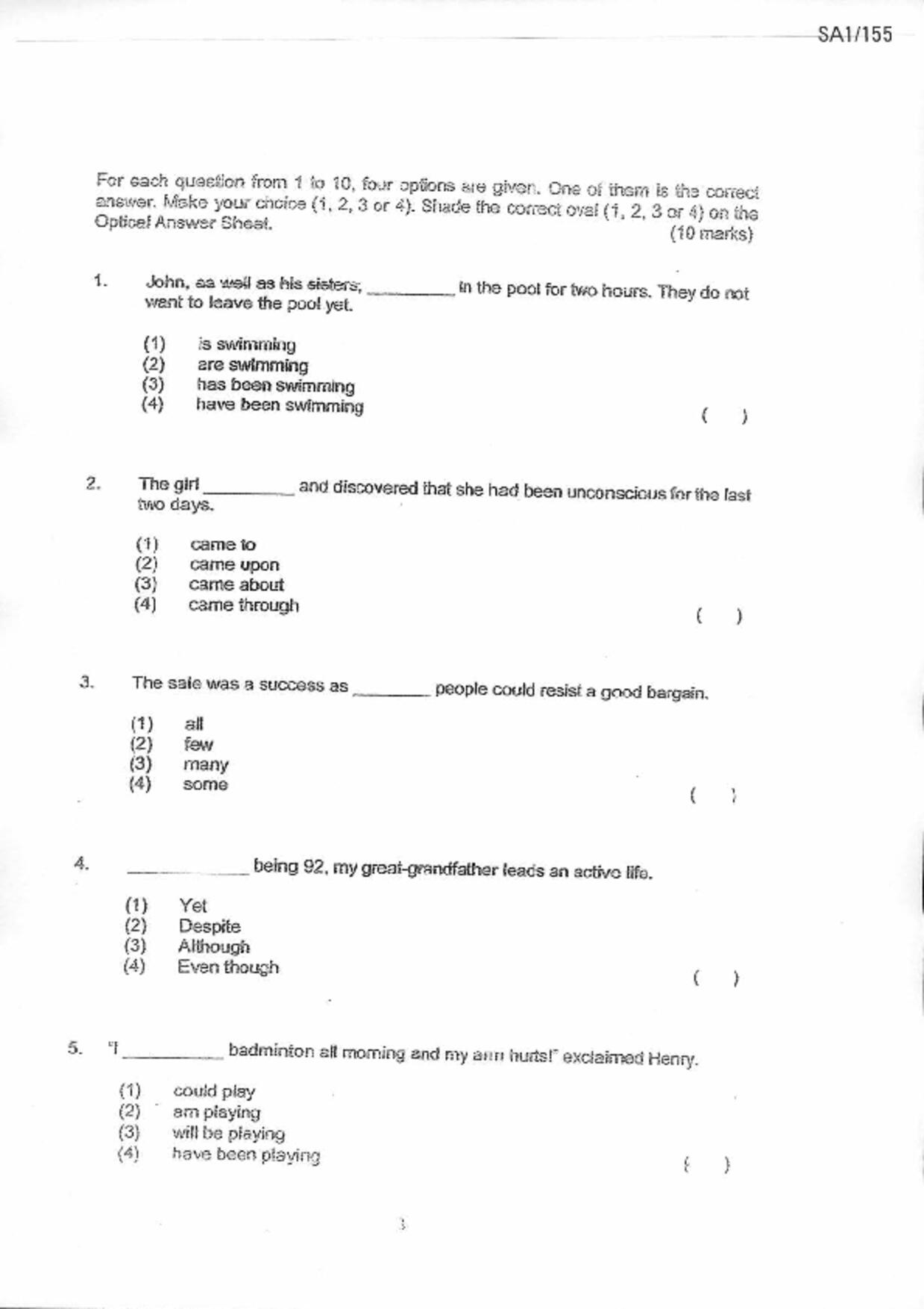 P6English試卷