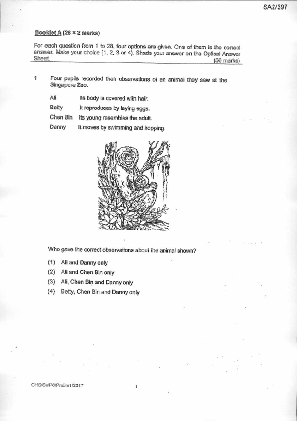P6Science試卷