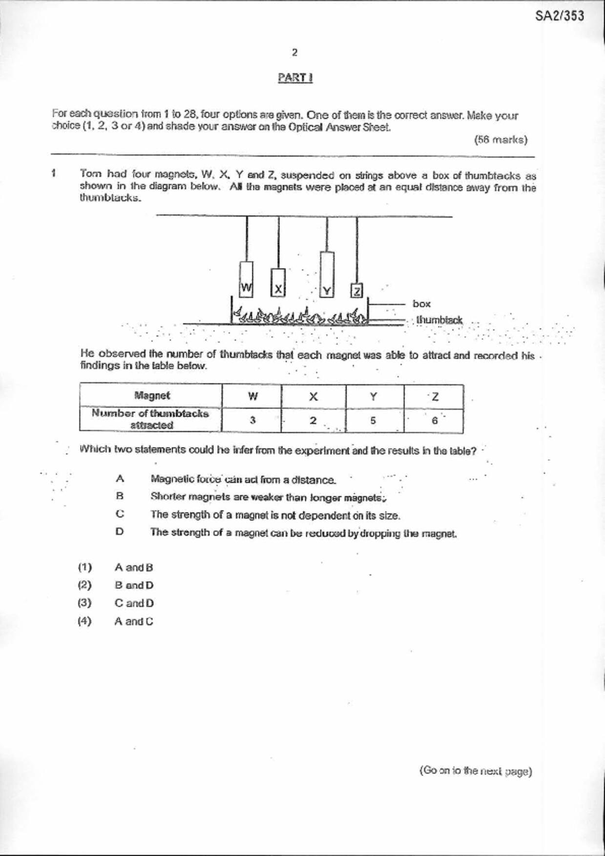 P6Science試卷