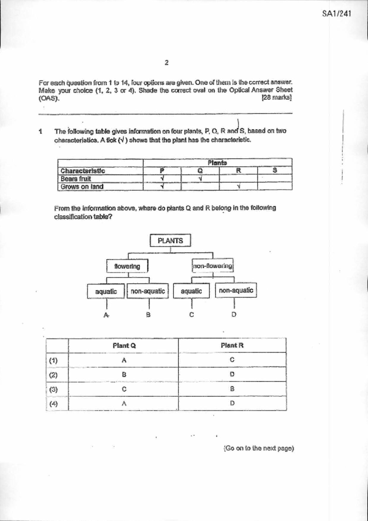 P6Science試卷