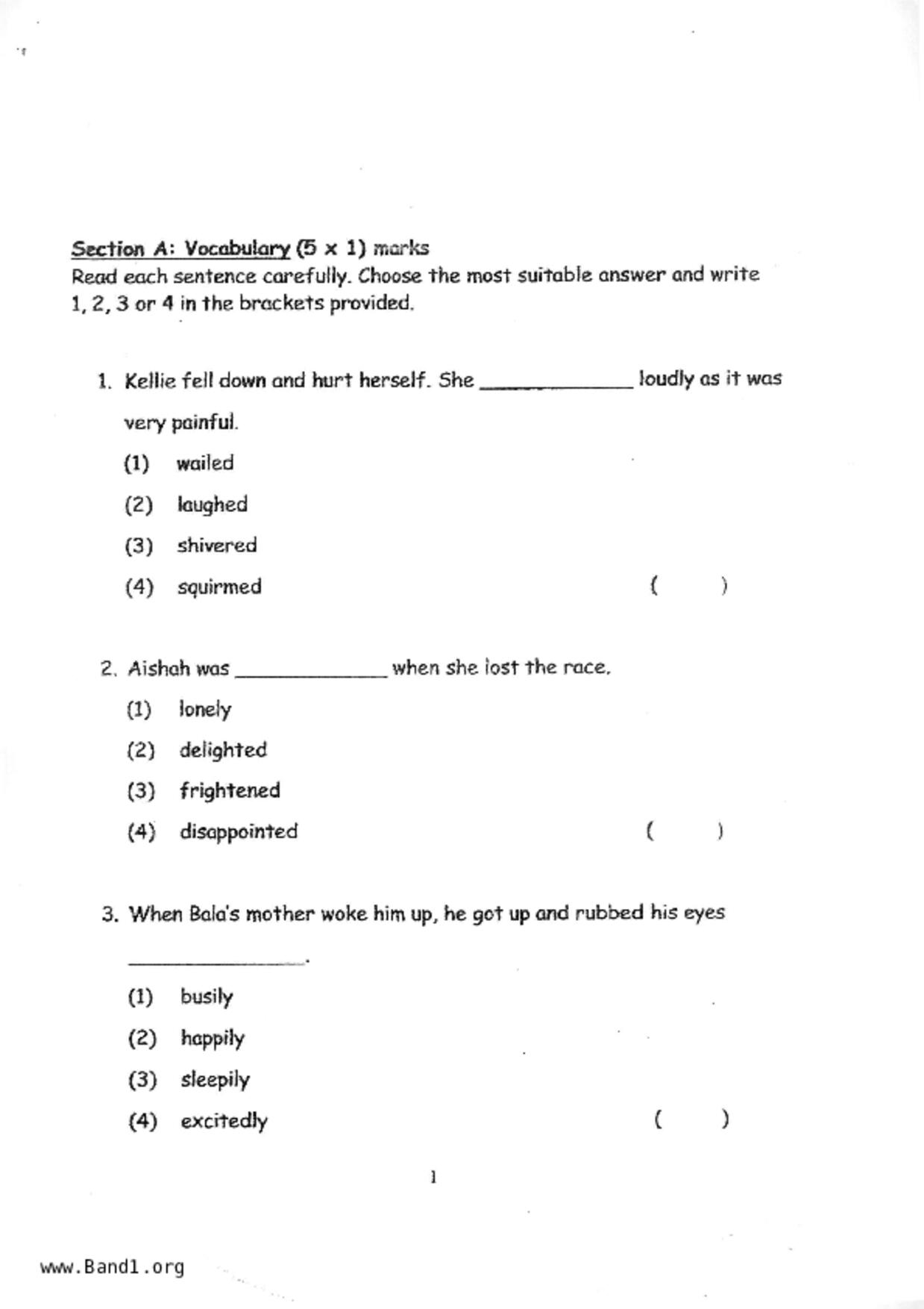 P2English試卷